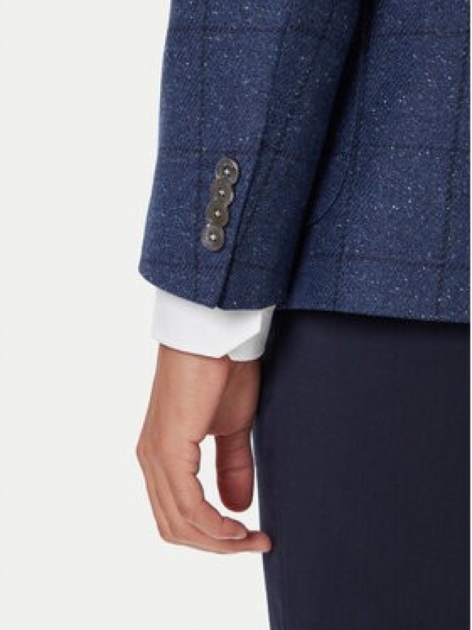 BOSS Marynarka H-Hutson 50551581 Niebieski Regular Fit