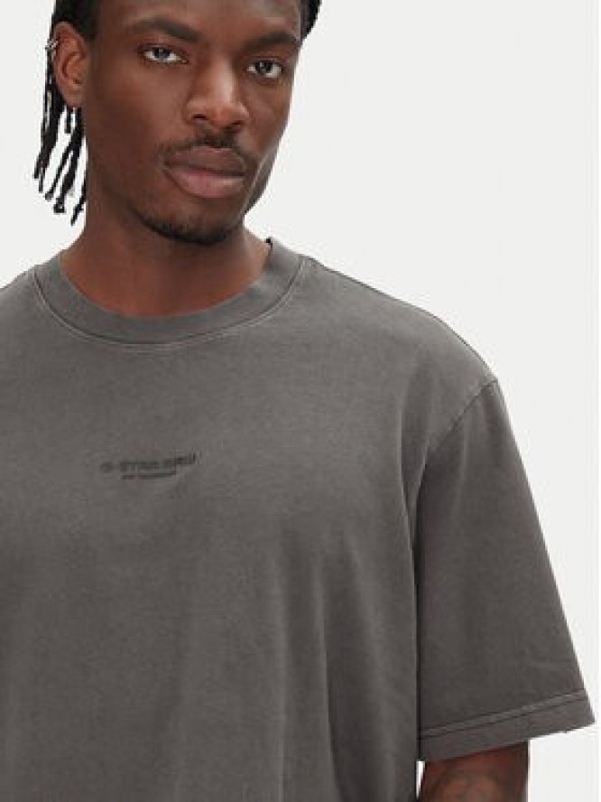 G-Star Raw T-Shirt Overdyed D24780-C756 Czarny Boxy Fit