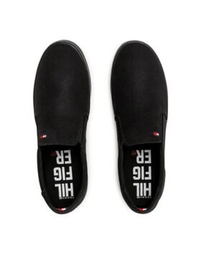 Tommy Hilfiger Tenisówki Iconic Slip On FM0FM00597 Czarny
