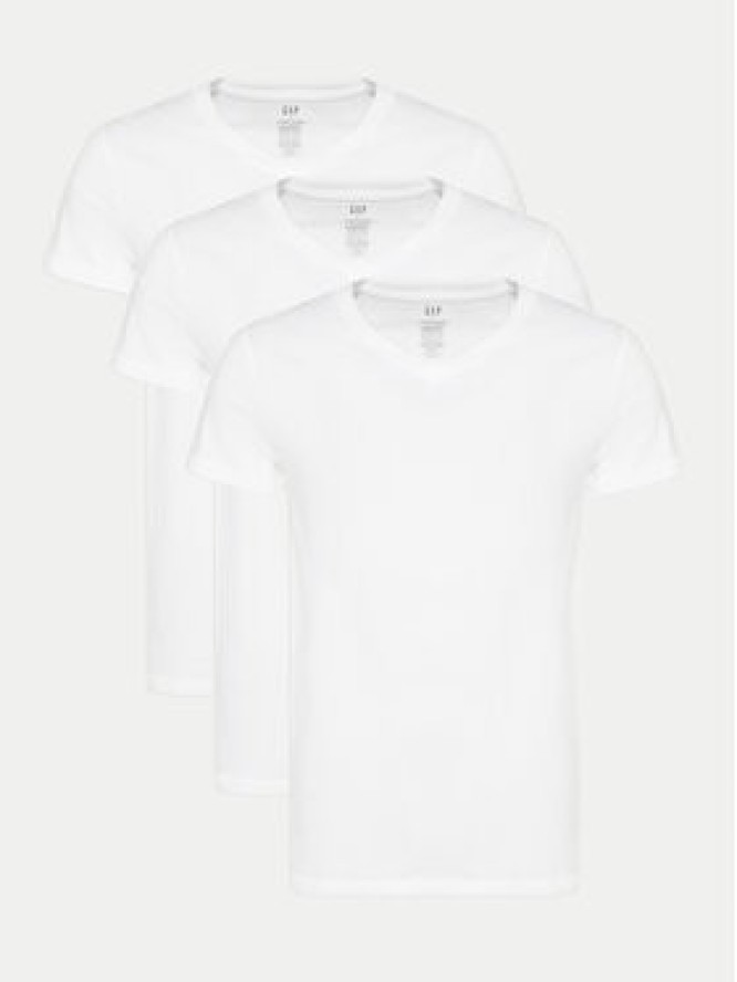 Gap Komplet t-shirtów 483955-00 Biały Regular Fit