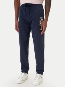 Aeronautica Militare Spodnie dresowe 261PF1021UF00674 Granatowy Regular Fit