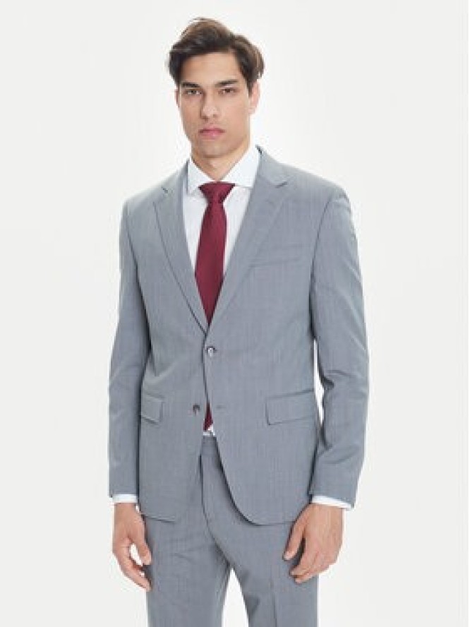 BOSS Garnitur H-Huge 50546087 Szary Slim Fit