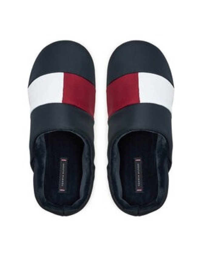 Tommy Hilfiger Kapcie Flag House Shoe FM0FM05228 Granatowy
