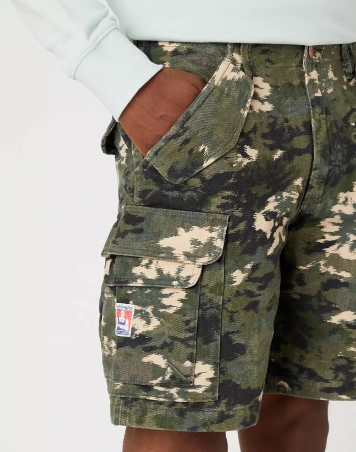 WRANGLER CASEY CARGO SHORT MĘSKIE SZORTY SPODENKI NOT REALLY HERE W104FZ38O 112332966