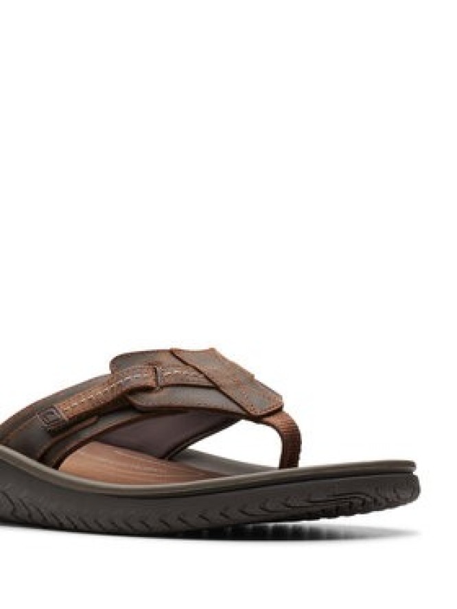 Clarks Japonki Wesley Sun 26176987 Brązowy