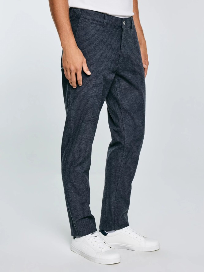 Spodnie męskie chinosy niebieskie Marcos 402