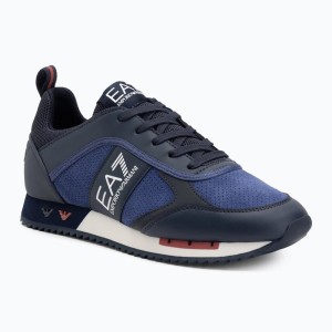 Buty EA7 Emporio Armani Black & White Suede
