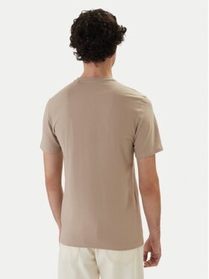 Guess T-Shirt M6GI11 K2992 Beżowy Slim Fit