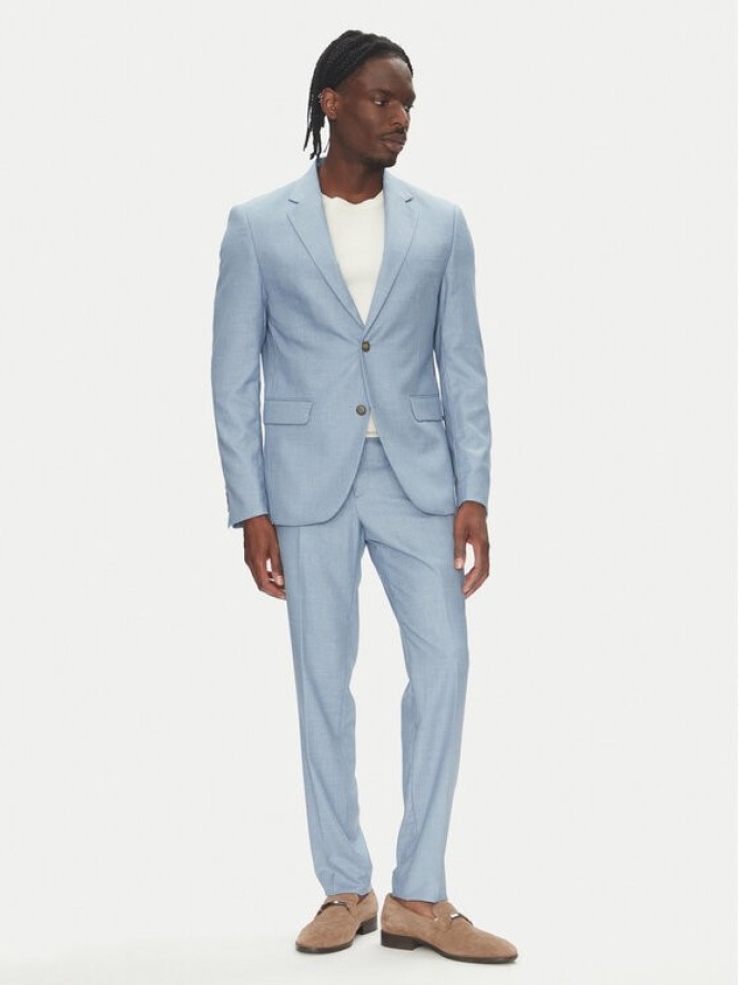 Lindbergh Garnitur 30-606034 Błękitny Slim Fit