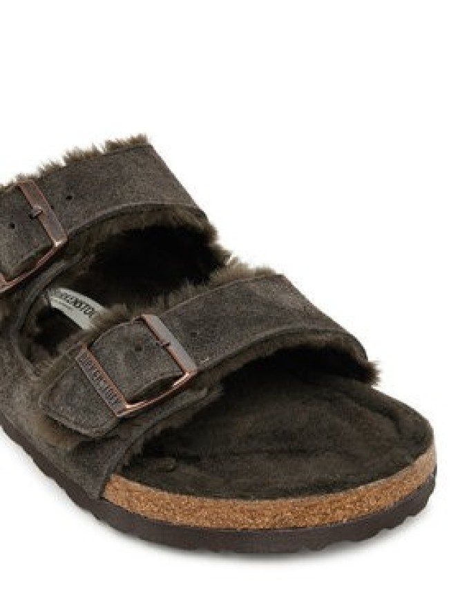 Birkenstock Klapki Arizona Shearling 1020566 Brązowy