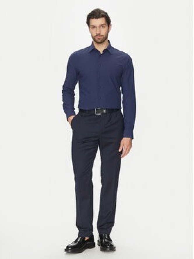 Michael Kors Koszula MK0DS01531 Granatowy Slim Fit