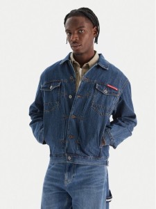 Quiksilver Kurtka jeansowa All Ride Denim Jkt EQYJK04177 Niebieski Regular Fit