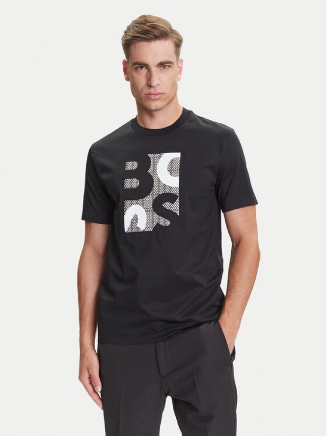 BOSS T-Shirt H-Thompson 655 50543901 Czarny Regular Fit