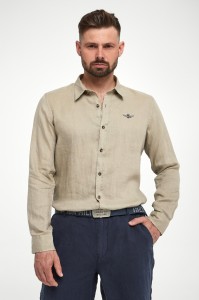 Koszula męska lniana AERONAUTICA MILIATRE