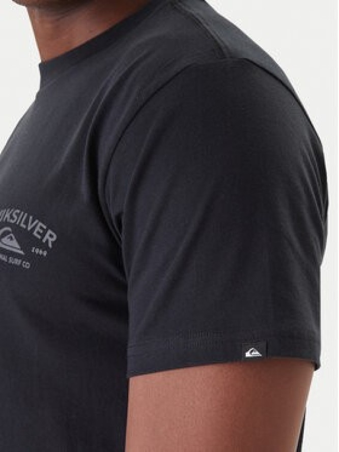 Quiksilver T-Shirt Anchor EQYZT08178 Czarny Regular Fit