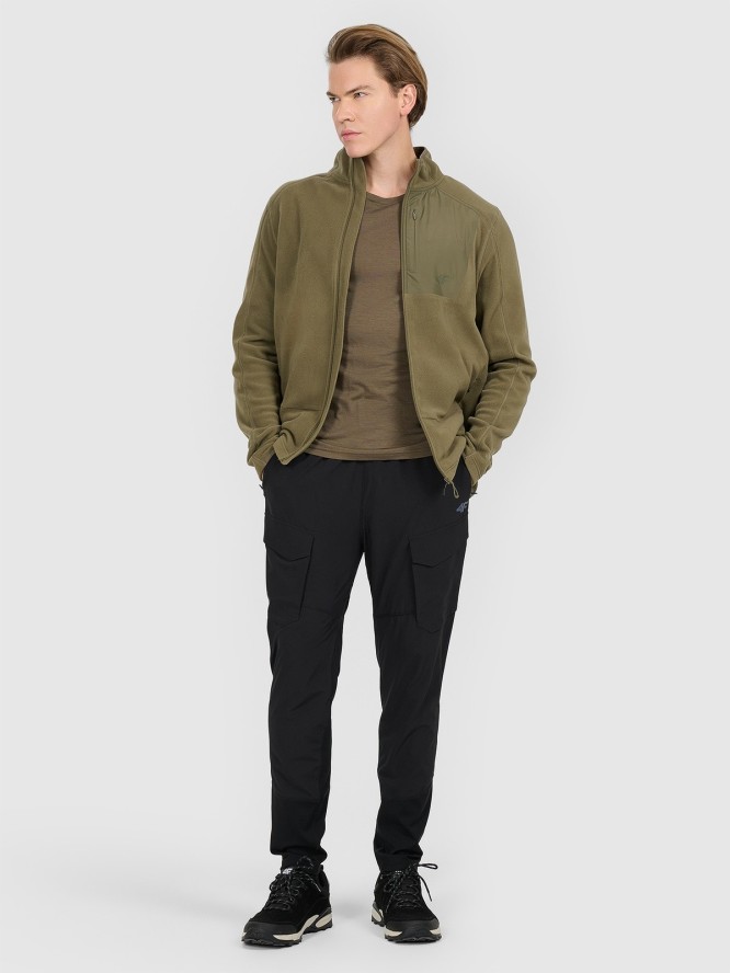 4F Spodnie trekkingowe szybkoschnące męskie - czarne XL