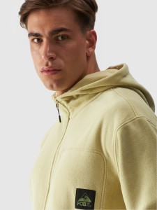 4F Polar z kapturem oversize męski - oliwkowy/khaki S