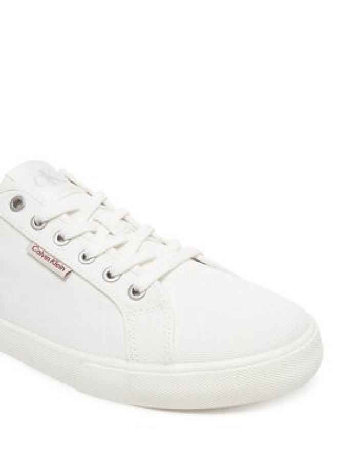 Calvin Klein Jeans Tenisówki Ess Vulc Low Mg Cv YM0YM01301 Biały