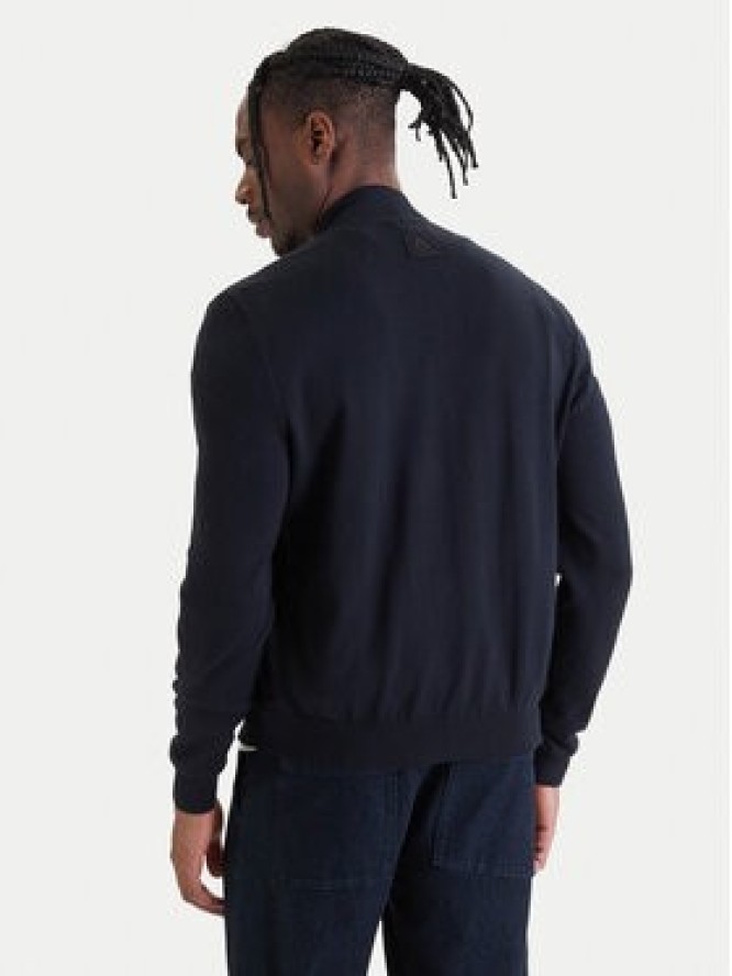 Milestone Kurtka skórzana 61163860755 Granatowy Slim Fit