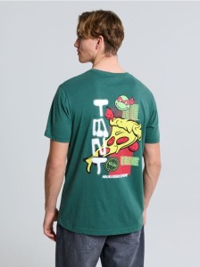 Koszulka z nadrukiem Teenage Mutant Ninja Turtles - zielony