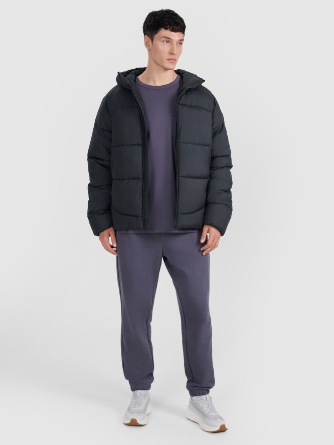 4F Kurtka puchowa z wypełnieniem syntetycznym męska - czarna XXL