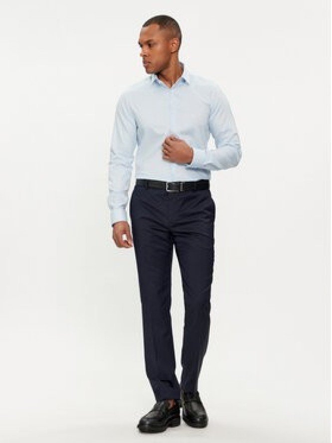Calvin Klein Koszula Micro Dot K10K112884 Błękitny Slim Fit