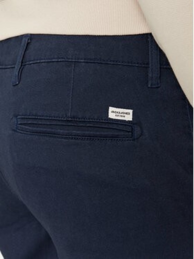Jack & Jones Chinosy Dave 12212930 Granatowy Regular Fit