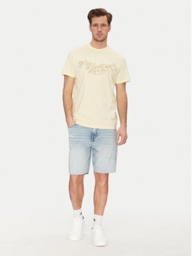 Guess T-Shirt M5GI17 K8FQ4 Beżowy Regular Fit