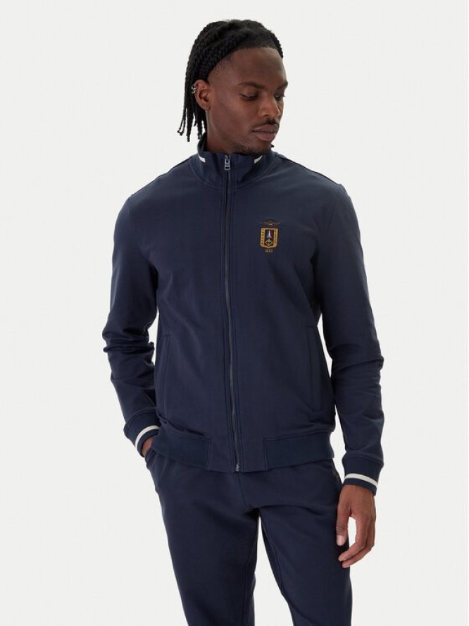 Aeronautica Militare Bluza 261FE2089UF00674 Granatowy Regular Fit
