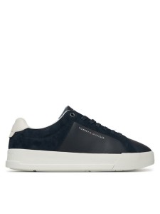 Tommy Hilfiger Sneakersy Th Court Mix FM0FM05634 Granatowy