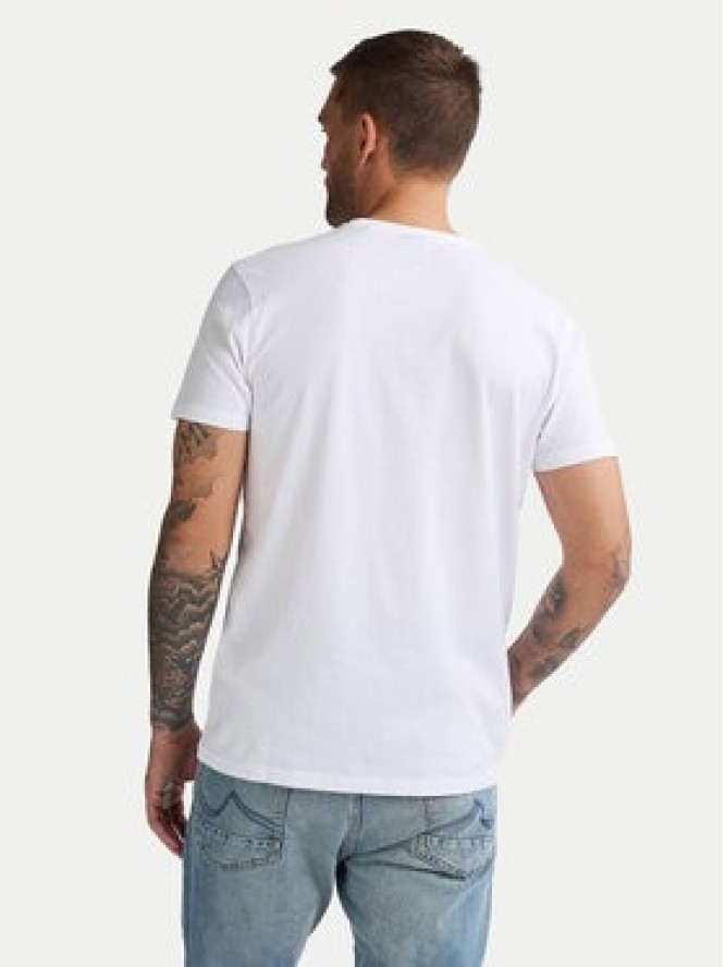 Petrol Industries T-Shirt M-ROS-TSR002 Biały Regular Fit