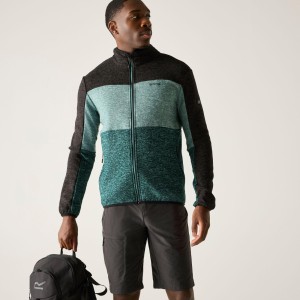 Męska bluza polarowa Elram Color Blocked z zamkiem błyskawicznym