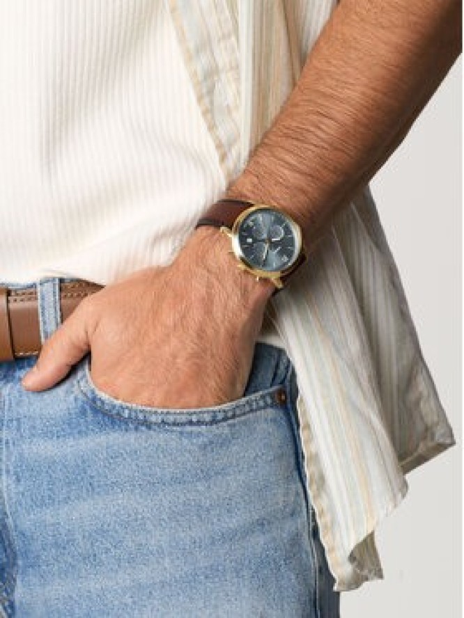 Fossil Zegarek Neutra FS6162 Brązowy