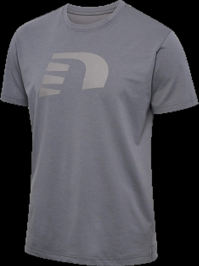 hummel T-shirt krótki rękaw nwlLOGO z bawełny organicznej – STONE MOUNTAIN