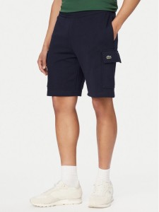 Lacoste Szorty sportowe GH9743 Granatowy Regular Fit