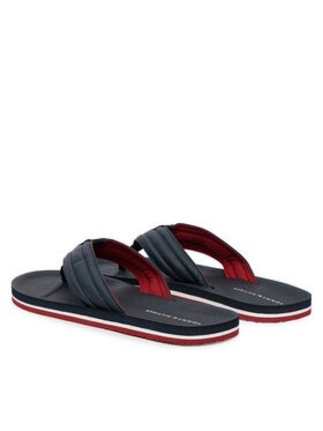 Tommy Hilfiger Japonki Hilfiger Padded Beach Sandal FM0FM05801 Granatowy