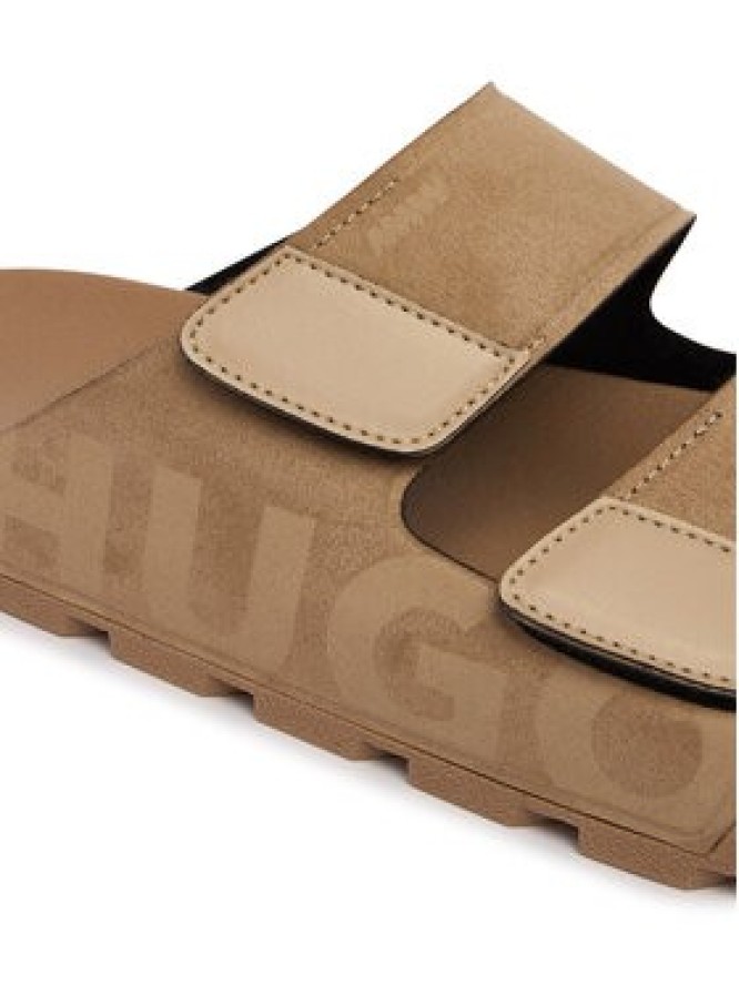 HUGO Klapki Evander 50563303 Beżowy