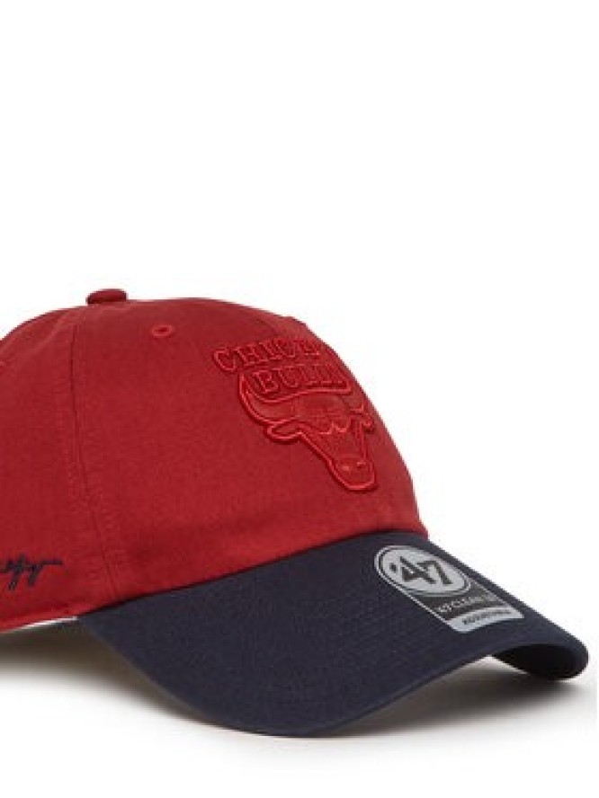 47 Brand Czapka z daszkiem NBA Chicago Bulls '47 x Tommy Hilfiger Courtside '47 Clean Up THCCU173GWL Czerwony