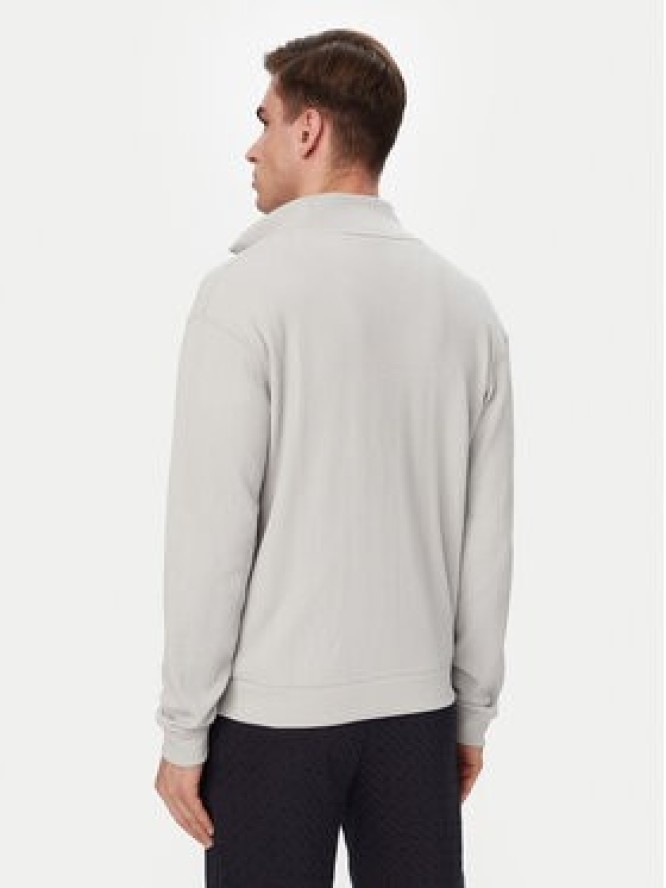 BOSS Bluza Structure 50559332 Szary Regular Fit