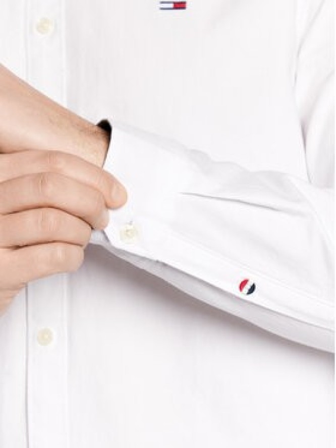 Tommy Jeans Koszula Classic Oxford DM0DM15408 Biały Classic Fit