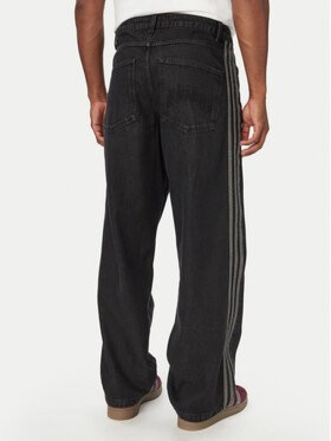 adidas Jeansy Sst Denim Jeans Mid-Rise Straight Leg IB6947 Czarny Loose Fit