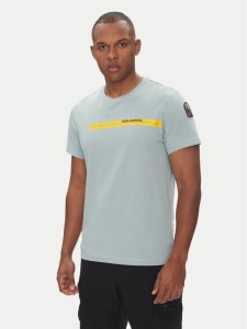 Parajumpers T-Shirt Tape 25SMPMTSIT01 Niebieski Regular Fit
