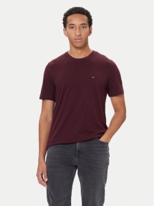 Tommy Hilfiger T-Shirt Ess Seasonal MW0MW39995 Bordowy Regular Fit