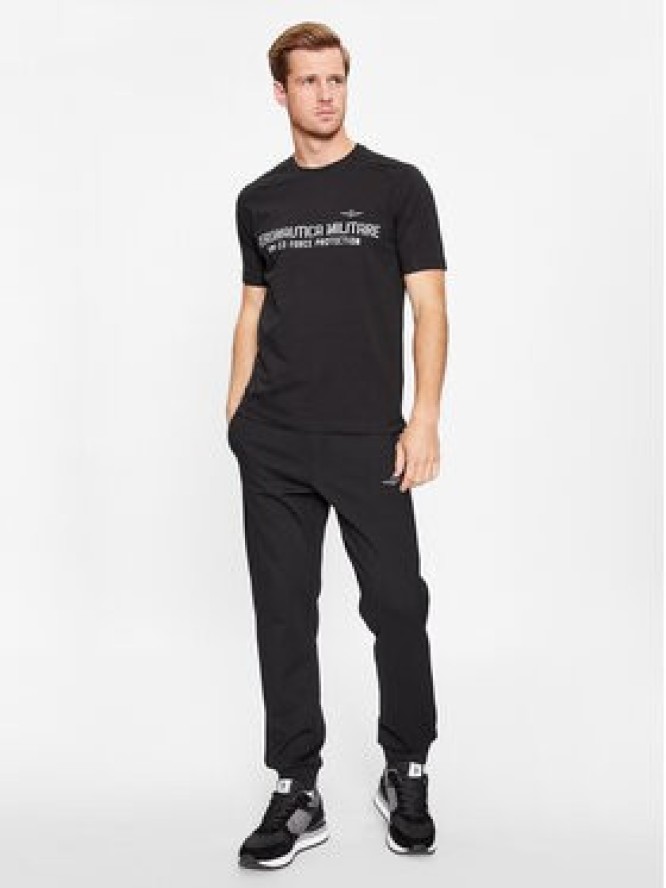 Aeronautica Militare T-Shirt 232TS2149J612 Czarny Regular Fit