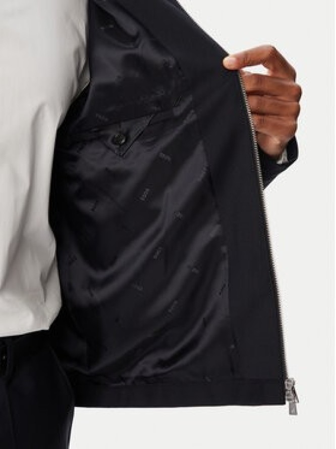 BOSS Marynarka H-Hanry 50567500 Granatowy Slim Fit