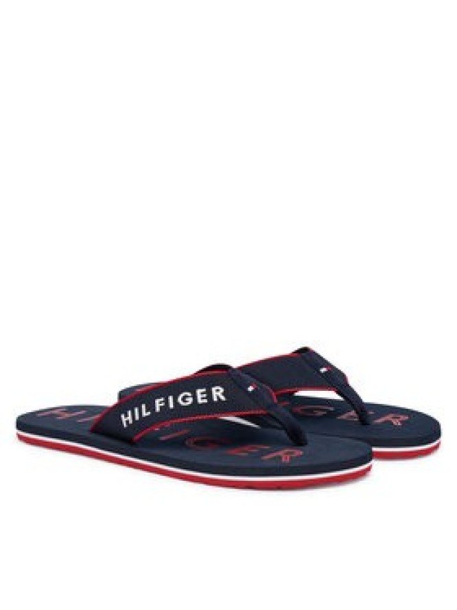 Tommy Hilfiger Japonki Sporty Hilfiger Beach Sandal FM0FM05913 Granatowy