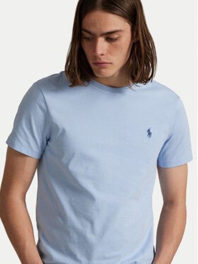 Polo Ralph Lauren T-Shirt 710671438444 Błękitny Custom Slim Fit