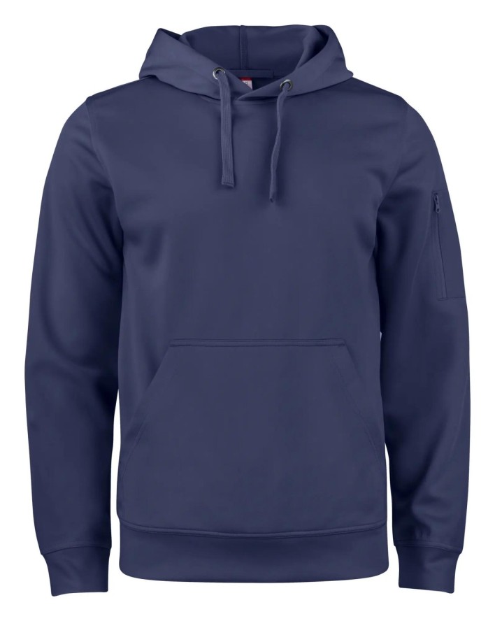 clique Basic Active Hoody uniseksowa bluza z kapturem, poliester – dark navy