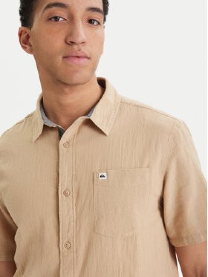 Quiksilver Koszula Time Box EQYWT04622 Beżowy Regular Fit