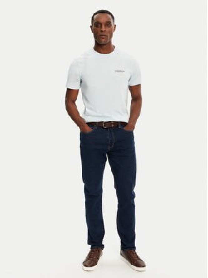 Guess Jeans T-Shirt M4YI55 K8HM0 Błękitny Regular Fit